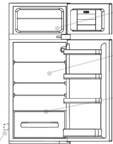 CANDY CTM516EW - Dégivrage du compartiment du réfrigérateur - 1