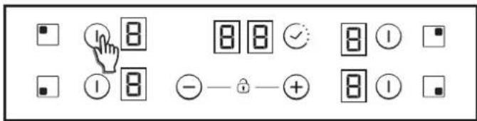 CANDY CH63CC/4U2 - Switch ON/OFF a heater zone - 1