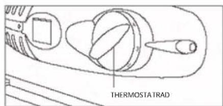 CANDY CMLS68EWK - Einschalten des Geräts und Einstellen des Thermostats - 1