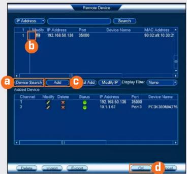 Lorex NR900X - Ajouter des caméras à partir du LAN - 1
