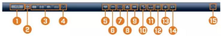 Lorex N841 - Pour afficher la barre de navigation : - 1