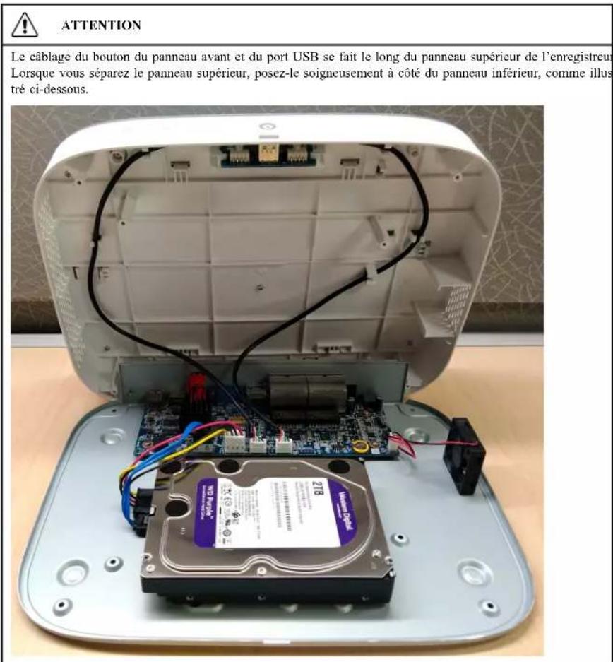 Lorex N841 - Pour enlever le disque dur : - 2
