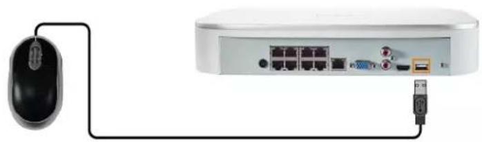 Lorex N841 - ÉTAPE 3: Connexion de la souris - 1