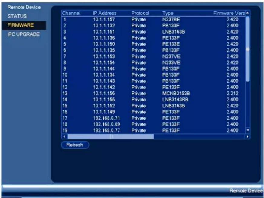 Lorex N841 - Versions du micrologiciel de laamera - 1