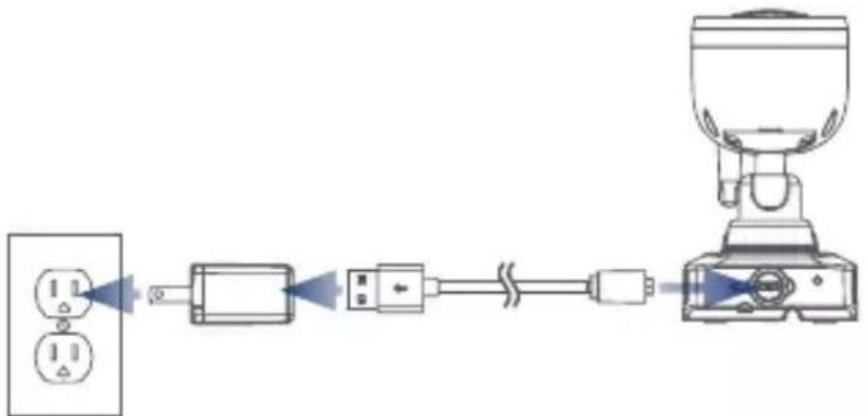 Lorex U424AAG-E - Para cargar el paquete de baterías de la cámara: - 1
