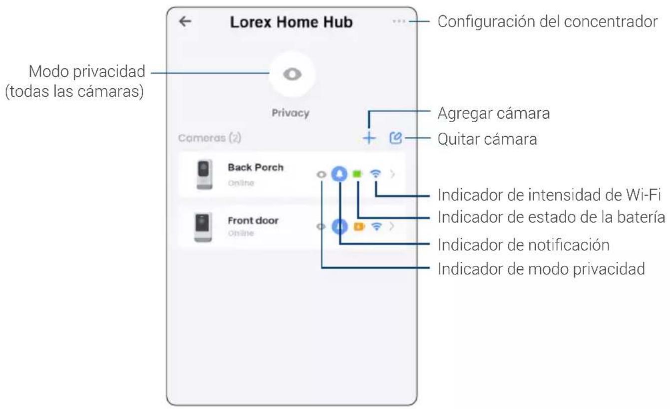 Lorex U471AA-E - Administración de dispositivos en la aplicación - 1