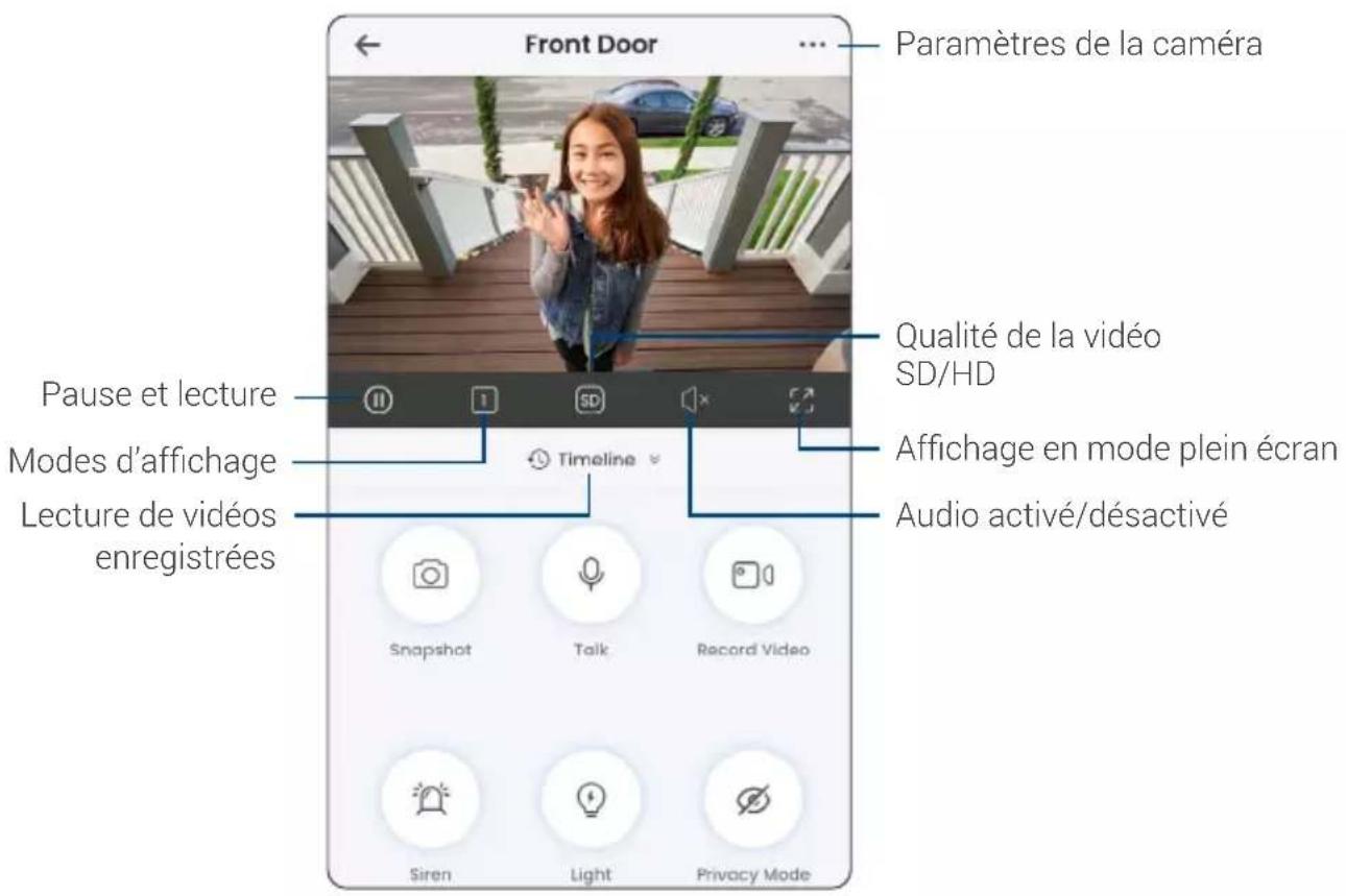 Lorex U471AA-F - Visionnement de l'application en direct - 1