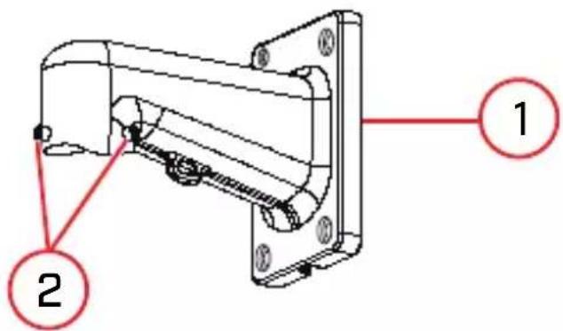 Lorex LZV2925SB - Para instalar la cámara en una pared: - 1