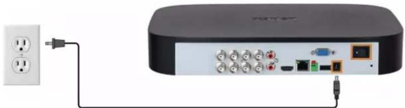 Lorex MCBL-60BNC5PK2B - ÉTAPE 5 : Connexion de l'adaptateur d'alimentation - 1