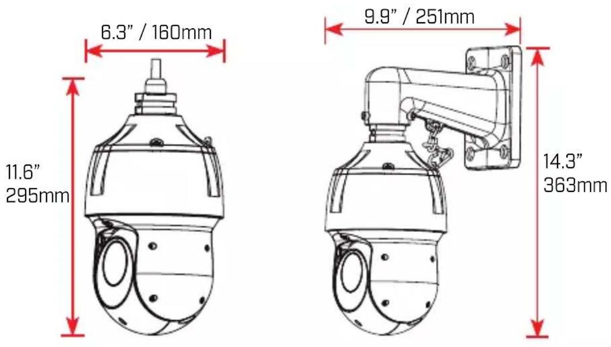 Lorex LZV2925SC - Dimensions - 1