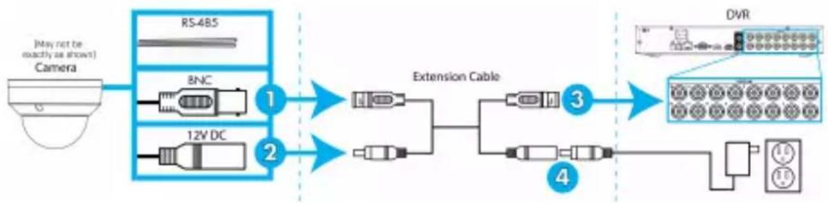Lorex LZV2925SC - Connecting the Camera - 1