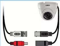 Lorex C581CD - Branchement de la caméra - 3