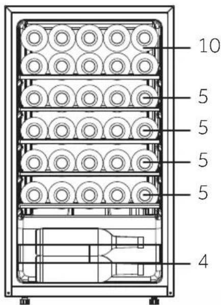 CANDY CWC023K - Wine bottle stacking - 5