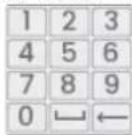 Lorex N864A64B - Pour utiliser le clavier numérique : - 1