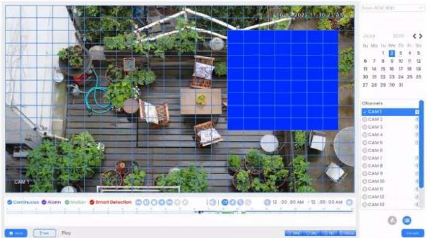 CAM 1 Continuous Alarm Medium Smart Detection 12:00:00 AM - 12:00:00 AM From ADMI RED Su Mo Tu Ww Dh Fri So 1 2 3 4 5 6 7 8 9 10 11 12 13 14 15 16 17 18 19 30 31 22 23 24 25 26 27 28 29 30 31 Channels CAM 1 CAM 2 CAM 3 CAM 4 CAM 5 CAM 6 CAM 7 CAM 8 CAM 9 CAM 10 CAM 11 CAM 12 CAM 13