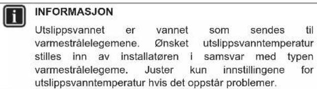 DAIKIN EAVH16S18DA9WG - Endre ønsket utslippsvanntemperatur - 1