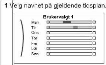 DAIKIN EAVH16S23DA9WG - Slik programmerer du tidsplanen: oversikt - 2