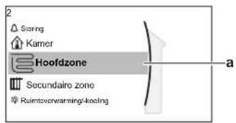 DAIKIN EAVX16S23DA6V - Het scherm Hoofdmenu - 1