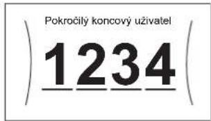 DAIKIN EAVX16S18DA9W - Kód pin pokročilého uživatele - 1