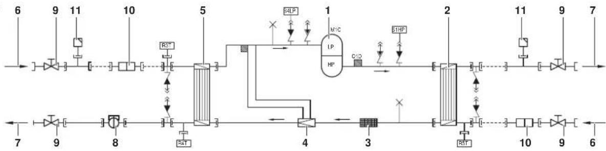 DAIKIN EWWQ064KBW1N - Funktion der Hauptkomponenten - 1