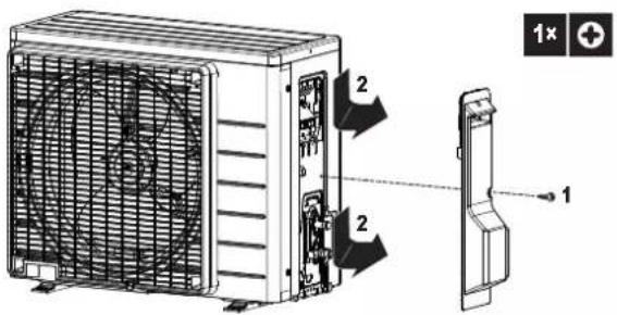 DAIKIN ARXP20M5V1B - Για να ανοίξετε την εξωτερική μονάδα - 3