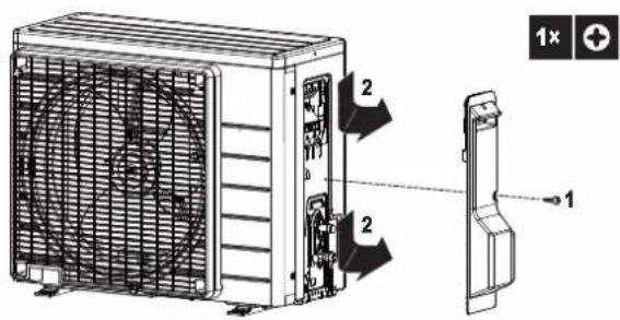 DAIKIN ARXP20M5V1B - Cómo abrir la unidad exterior - 2