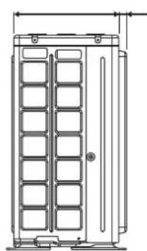 DAIKIN ARXC20BV1B - UMRISSABMESSUNG - 6