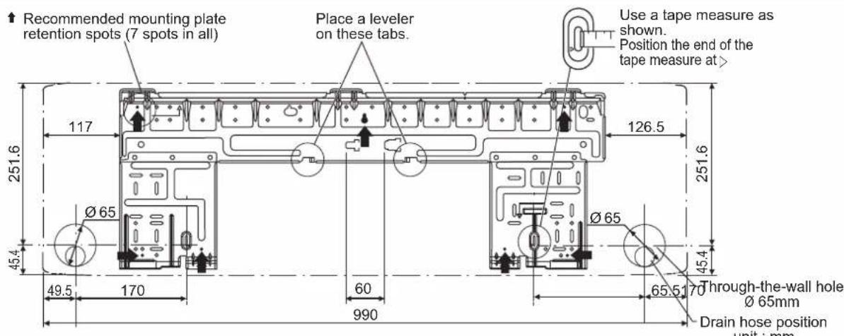 DAIKIN ARXC20BV1B - INSTALLING THE MOUNTING PLATE - 3