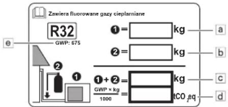 DAIKIN ARXC20BV1B - Ważne informacje dotyczące stosowanego czynnika chłodniczego - 1