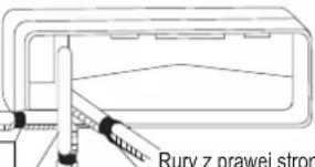 DAIKIN ARXC20BV1B - Rury z prawej strony, z prawej z tyłu i z prawej z dołu. - 1
