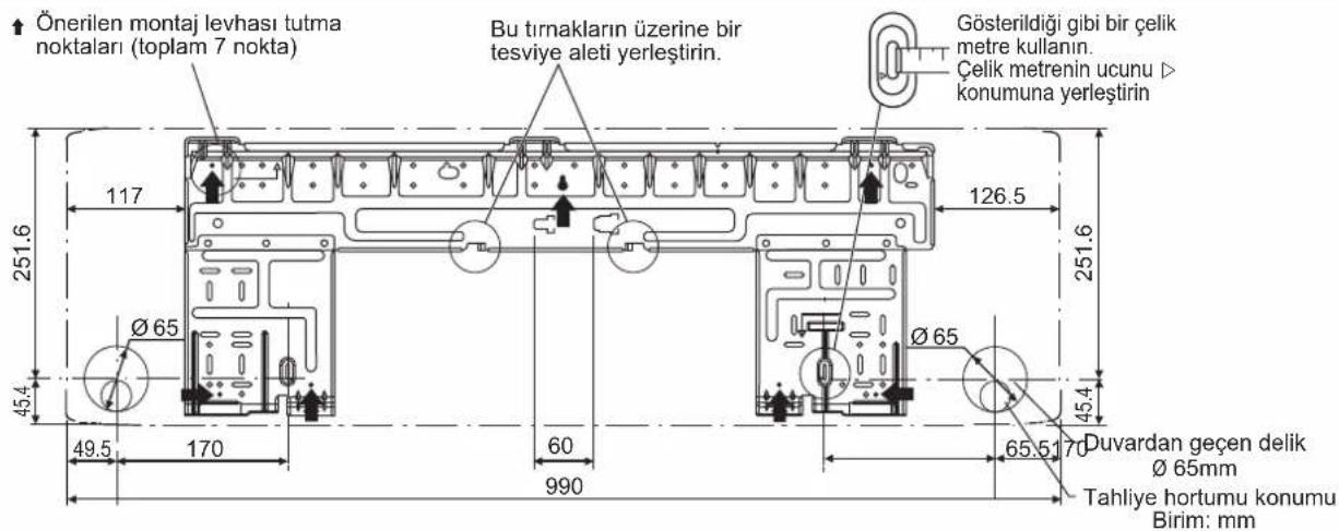 DAIKIN ARXC20BV1B - MONTAJ LEVHASININ KURULUMU - 3