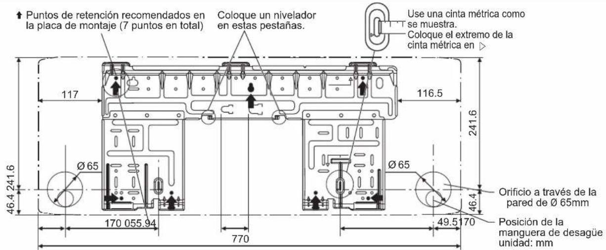 DAIKIN ARXC20BV1B - INSTALACIÓN DE LA PLACA DE MONTAJE - 2