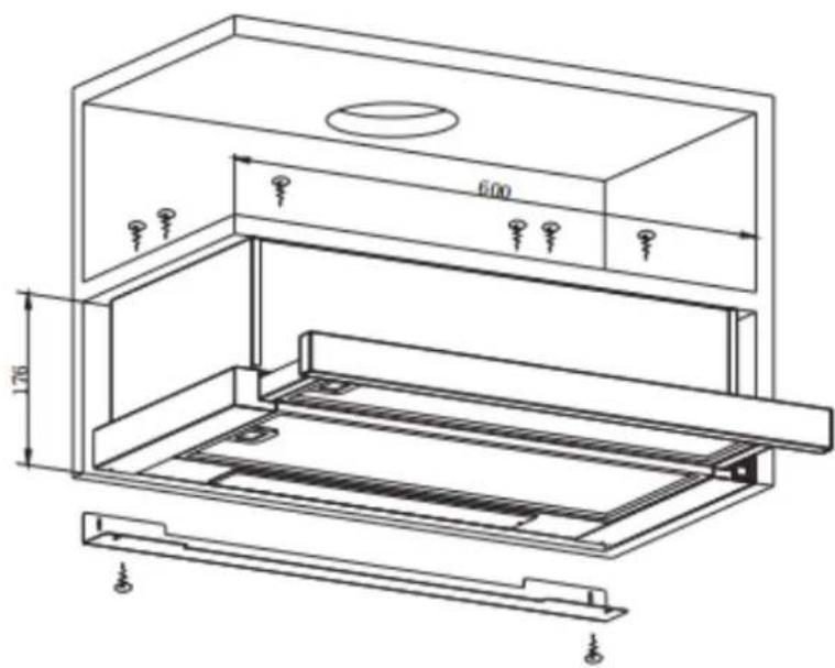 CANDY CBT60RWG-07 - INSTALLATION (sur un meuble) - 3
