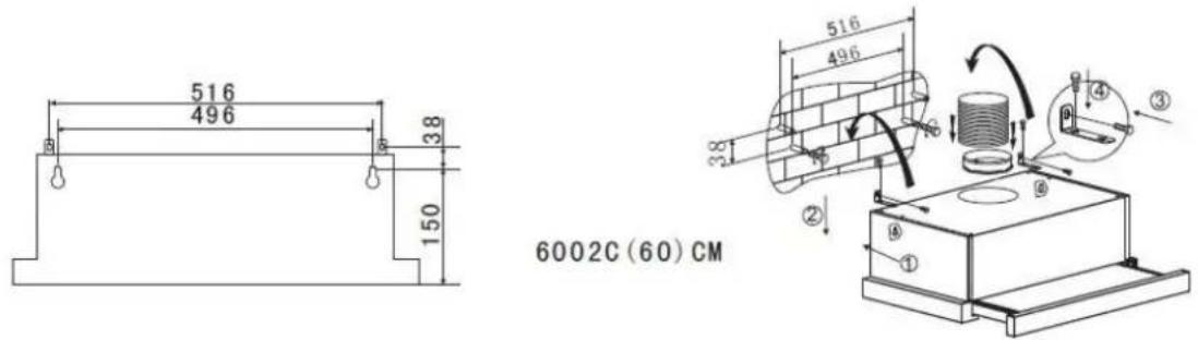 CANDY CBT60RWG-07 - INSTALARE (Montare pe perete) - 3