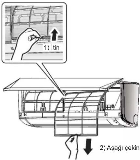 DAIKIN ATXC20BV1B - Hava filtrelerini çıkarın. - 1