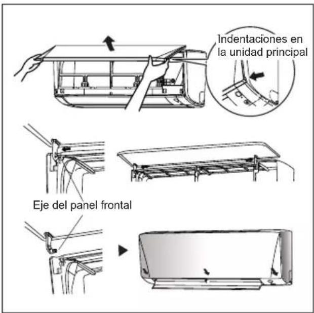 DAIKIN ATXC20BV1B - Coloque el panel frontal. - 1