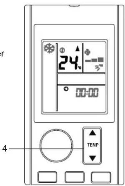 DAIKIN ATXC20BV1B - Press ▲ TENP button. - 1