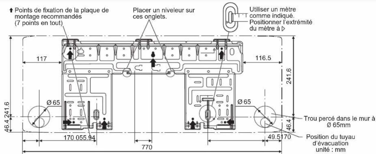 DAIKIN ARXC25BV1B - INSTALLATION DE LA PLAQUE DE MONTAGE - 2
