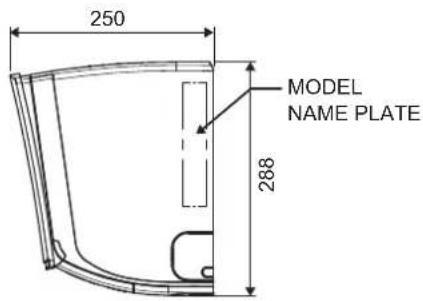 DAIKIN ARXC25BV1B - OUTLINE DIMENSION - 3