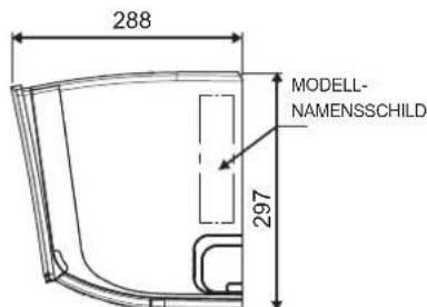 DAIKIN ARXC25BV1B - UMRISSABMESSUNG - 4