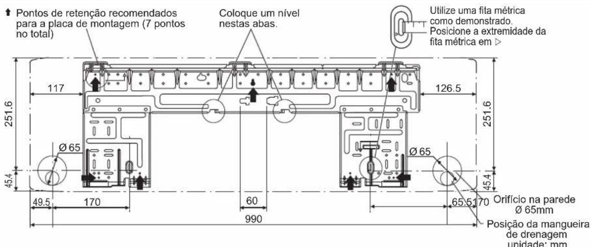 DAIKIN ARXC25BV1B - INSTALAR A PLACA DE MONTAGEM - 3