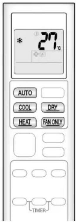 DAIKIN ATXP25K3V1B - Modo AUTO · REFRIGERACIÓN · SECO · CALEFACCIÓN · SOLO VENTILADOR - 1