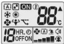 DAIKIN ATXF25A5V1B - Κατάσταση: Οθόνη LCD τηλεχειριστηρίου - 2