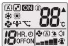 DAIKIN ATXF25A5V1B - Estado: LCD de la interfaz de usuario - 1