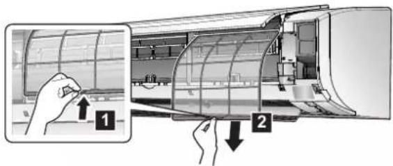 DAIKIN ATXF25A5V1B - Για να καθαρίσετε τα φίλτρα αέρα - 1
