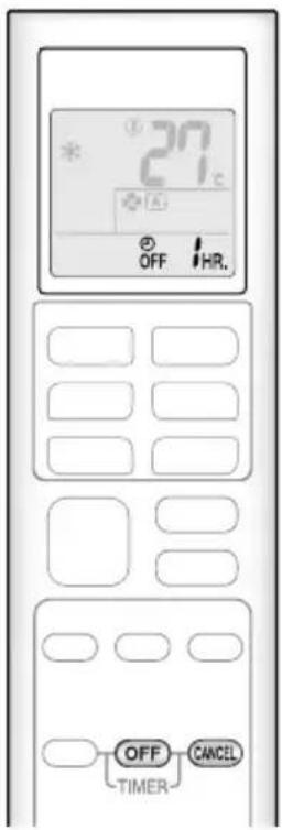 DAIKIN ATXP35K3V1B - Fonctionnement de la MINUTERIE DE MARCHE/D'ARRÉT - 1