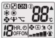 DAIKIN ATXF20A5V1B - Estado: LCD de la interfaz de usuario - 1