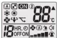 DAIKIN ATXF35A5V1B - Status: LCD der Benutzerschnittstelle - 1