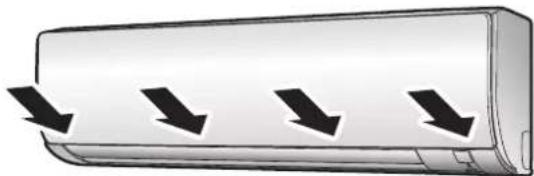 DAIKIN ATXP20M5V1B - Cómo cerrar el panel frontal - 1