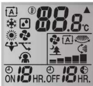 DAIKIN ATXP20M5V1B - Status: User interface LCD - 1